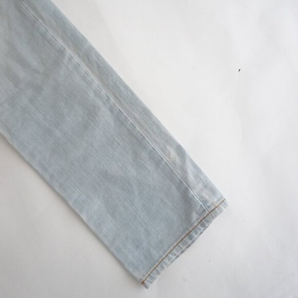 True Religion World Tour Section Moto Light Wash Skinny Blue Denim Jeans 28 - Picture 4 of 16